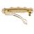 Brilliant flower design brown kundan antique gold plated hair clip for women and girls