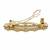 Brilliant flower design brown kundan antique gold plated hair clip for women and girls