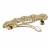 Brilliant flower design brown kundan antique gold plated hair clip for women and girls