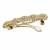 Charming flower design mint kundan antique gold plated hair clip for women and girls