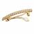 Glamorous square shape brown kundan antique gold plated hair clip for women and girls