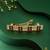 Glimmery square shape red kundan antique gold plated hair clip for women and girls