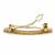 Glimmery square shape red kundan antique gold plated hair clip for women and girls