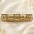 Glorious round and square shape brown kundan antique gold plated hair clip for women and girls