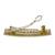 Glorious round and square shape brown kundan antique gold plated hair clip for women and girls