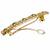 Good-looking round and square shape green kundan antique gold plated hair clip for women and girls