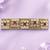 Gorgeous round and square shape ruby kundan antique gold plated hair clip for women and girls