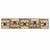 Gorgeous round and square shape ruby kundan antique gold plated hair clip for women and girls