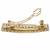 Gorgeous round and square shape ruby kundan antique gold plated hair clip for women and girls