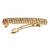 Stylish flower design brown kundan antique gold plated hair clip for women and girls