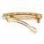 Stylish flower design brown kundan antique gold plated hair clip for women and girls