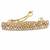 Stylish flower design brown kundan antique gold plated hair clip for women and girls