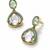 gold plated pachi kundan blue enamel earrings