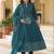 Women Ethnic Motifs Printed Empire Mirror Work  Cotton Kurta with Trousers & With Dupatta