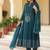 Women Ethnic Motifs Printed Empire Mirror Work  Cotton Kurta with Trousers & With Dupatta