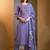 Floral Embroidered Regular Thread Work Pure Cotton Kurta With Trousers & Dupatta