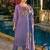 Floral Embroidered Regular Thread Work Pure Cotton Kurta With Trousers & Dupatta