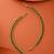 Set of 2 Green Pearl Brass Gold-Plated Kaan Chains for Women and Girls