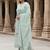 Floral Embroidered Thread Work  Cotton Straight Kurta & Trousers With Dupatta