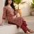 Women Ethnic Motifs Printed Regular Thread Work Kurta with Trousers & With Dupatta