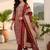 Women Ethnic Motifs Printed Regular Thread Work Kurta with Trousers & With Dupatta