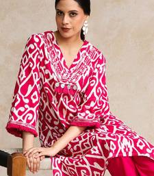 Women Floral Printed Regular Pure Cotton Kurta with Trousers