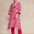Women Floral Printed Regular Pure Cotton Kurta with Trousers