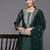 Floral Embroidered Regular Chanderi Silk Zari Republic Day Kurta with Trousers & Dupatta
