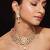 Gold plated kundan necklace set