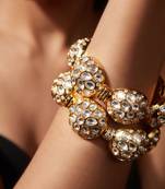 Gold plated dome shaped bangles