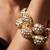 Gold plated dome shaped bangles