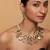 Gold plated multicolor necklace set