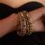 Gold plated multicolor bangles
