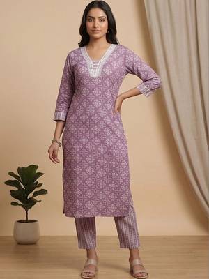 Women Ethnic Motifs Printed Regular Kurta with Trousers & With Dupatta 4