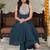 Women Ethnic Motifs Embroidered Panelled Thread Work Silk Georgette Kurta with Palazzos