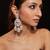 Silver plated white pearl dangler earrings