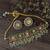 Gold plated multicolor stones choker set