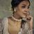Gold plated white kundan choker set