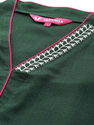 Embroidered Thread Work Republic Day Kurta with Trousers 2