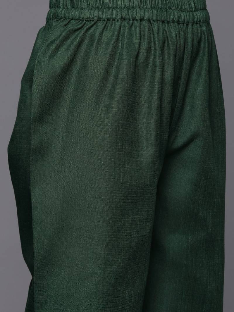 Embroidered Thread Work Republic Day Kurta with Trousers