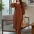 Women Striped Regular Silk Crepe Kurta with Trousers