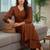 Women Striped Regular Silk Crepe Kurta with Trousers