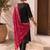Women Ethnic Motifs Regular Thread Work Kurta with Trousers & With Dupatta