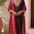 Women Ethnic Motifs Regular Thread Work Kurta with Trousers & With Dupatta