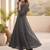 Women Regular Thread Work Kurta with Trousers & With Dupatta