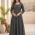 Women Regular Thread Work Kurta with Trousers & With Dupatta