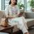 Women Floral Embroidered Regular Thread Work Kurta with Trousers