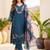 Women Floral Embroidered Regular Thread Work  Cotton Kurta with Trousers & With Dupatta