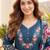Women Floral Embroidered Regular Thread Work  Cotton Kurta with Trousers & With Dupatta