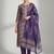 Women Floral Printed Regular Thread Work Chanderi Silk Kurta with Trousers & With Dupatta
